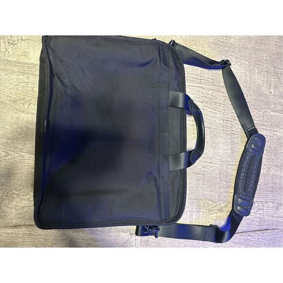 Tumi Alpha Black Ballistic Nylon Expandable Laptop Briefcase Bag - Picture 10 of 12